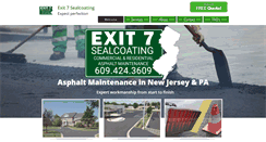 Desktop Screenshot of exit7sealcoating.com